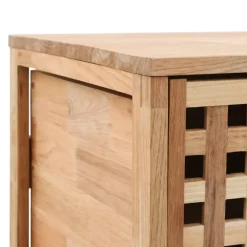 Hoge Kasten-vidaXL - Opbergkastje - Bruin - Hout