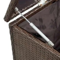 vidaXL - Opbergkist - Bruin - Poly rattan