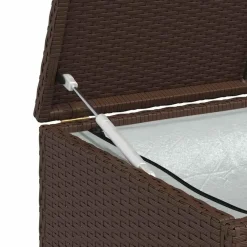 vidaXL - Opbergkist - Bruin - Poly rattan