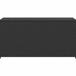 vidaXL - Opbergkist - Zwart - Poly rattan