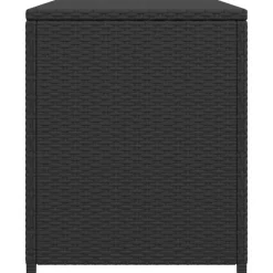 vidaXL - Opbergkist - Zwart - Poly rattan