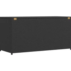 vidaXL - Opbergkist - Zwart - Poly rattan