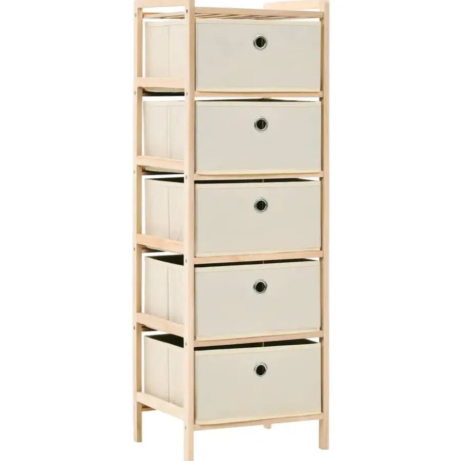 Wandkasten-vidaXL - Opbergmeubel - Beige - Hout