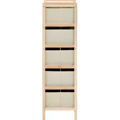 Wandkasten-vidaXL - Opbergmeubel - Beige - Hout