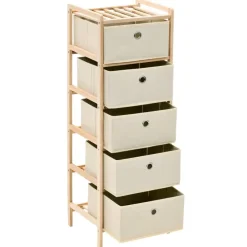 Wandkasten-vidaXL - Opbergmeubel - Beige - Hout