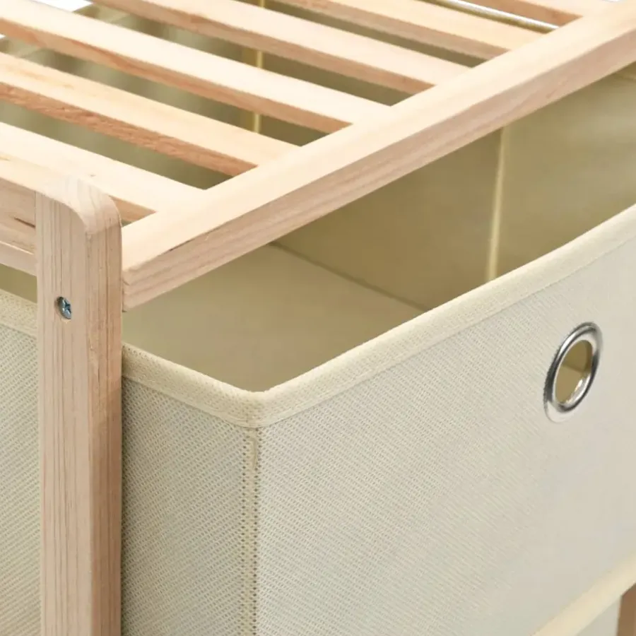Wandkasten-vidaXL - Opbergmeubel - Beige - Hout