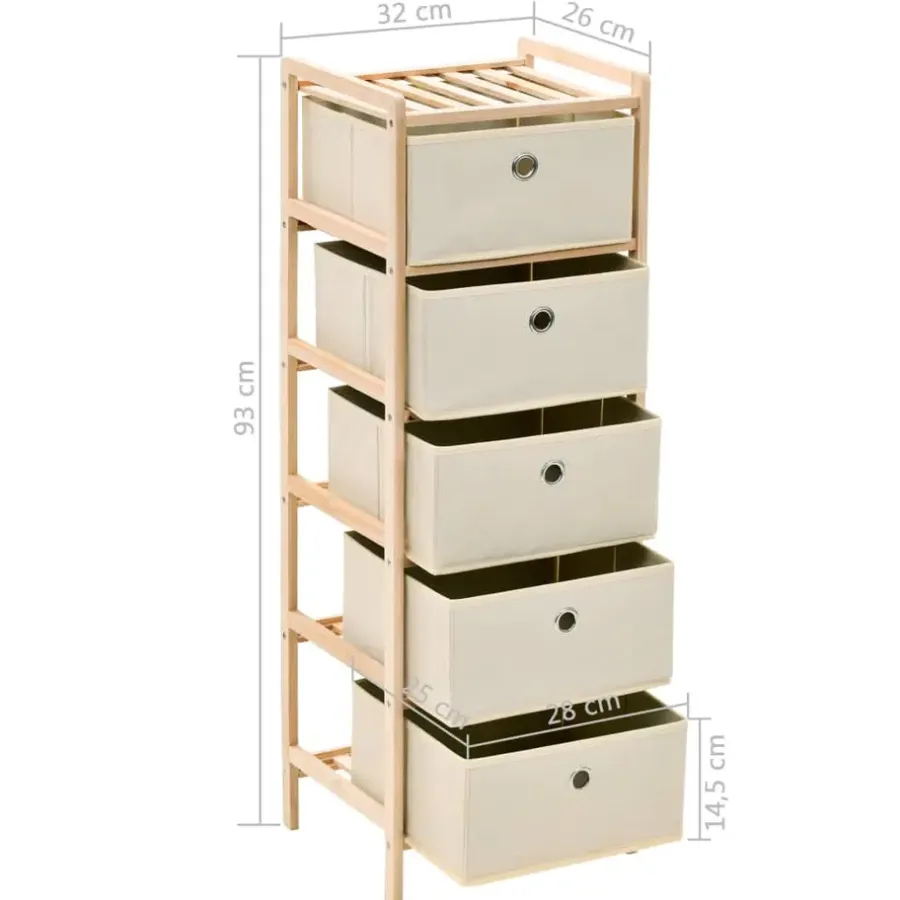 Wandkasten-vidaXL - Opbergmeubel - Beige - Hout