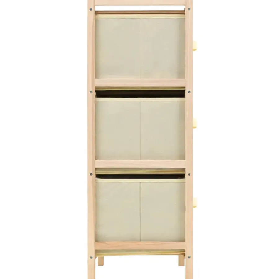 vidaXL - Opbergmeubel - Beige - Hout