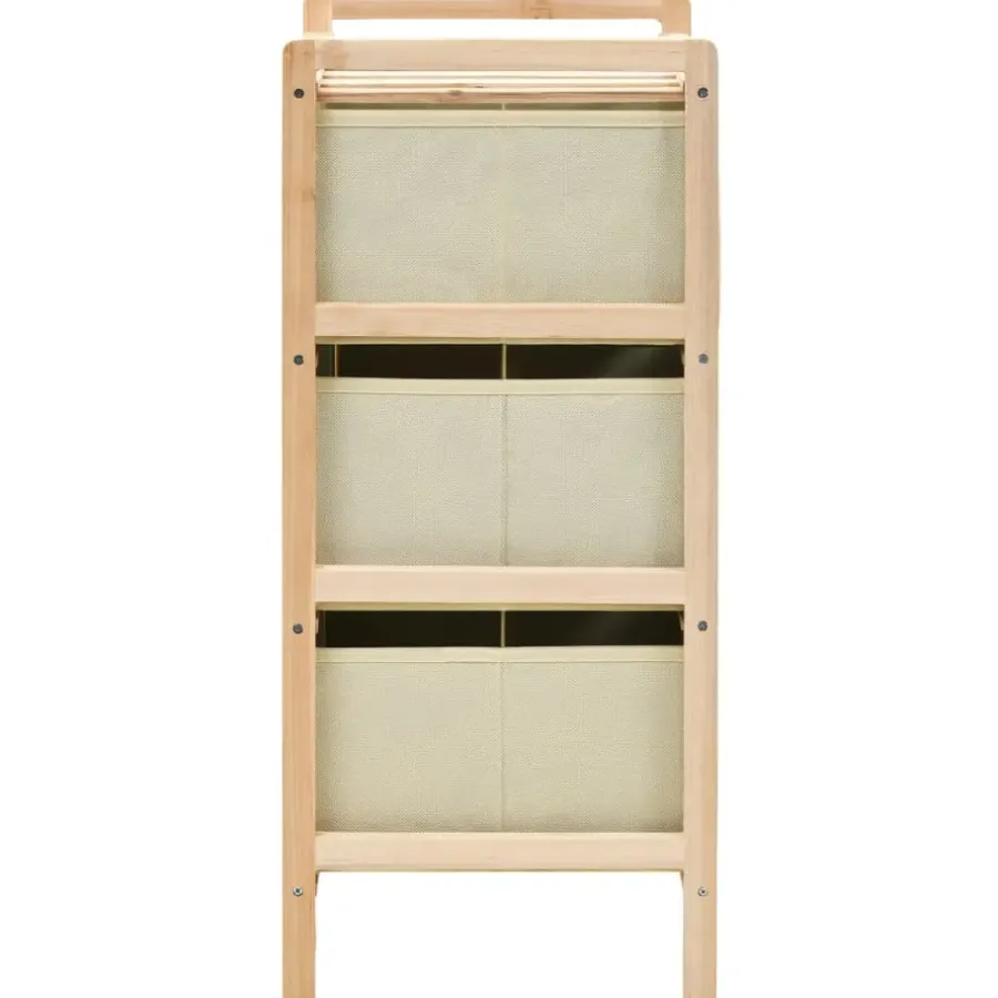 Ladekasten|Ladekasten-vidaXL - Opbergmeubel - Beige - Hout