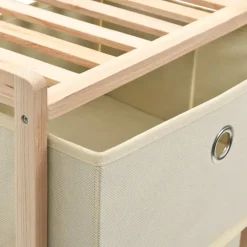 Ladekasten|Ladekasten-vidaXL - Opbergmeubel - Beige - Hout