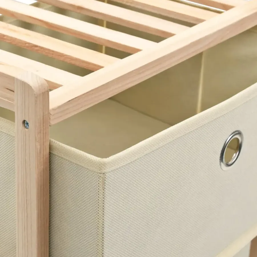 Ladekasten|Ladekasten-vidaXL - Opbergmeubel - Beige - Hout