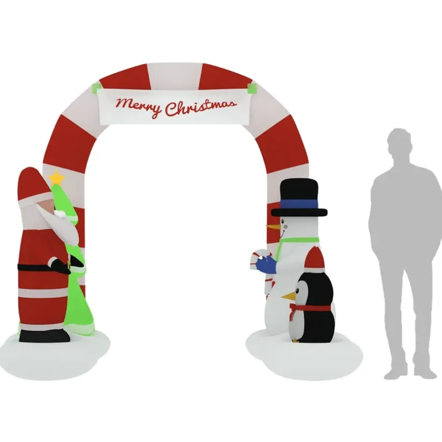 Kerstverlichting-vidaXL - Opblaasbare Boog