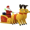 Kerstverlichting-vidaXL - Opblaasbare Kerstman - 130 cm