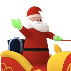 Kerstverlichting-vidaXL - Opblaasbare Kerstman - 130 cm