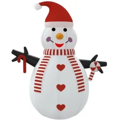 Kerstverlichting-vidaXL - Opblaasbare Sneeuwpop - 250 cm