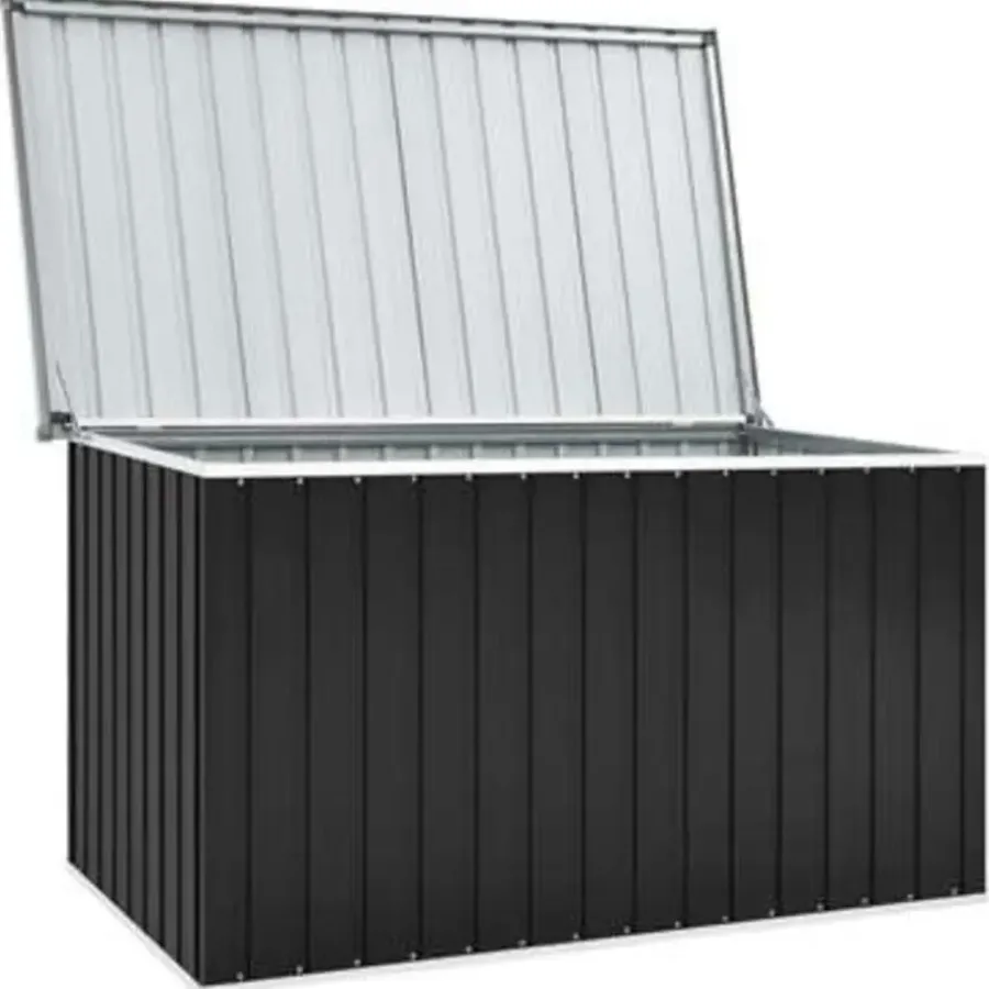 vidaXL - Opslagkist - Antraciet - Staal - 171 x 99 x 93 cm