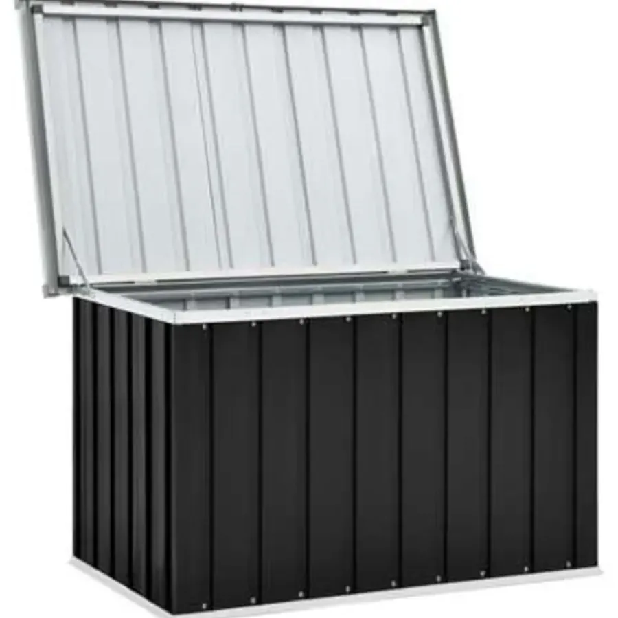 Kussenboxen-vidaXL - Opslagkist - Antraciet - Staal - 109 x 67 x 65 cm