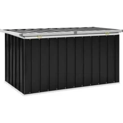 vidaXL - Opslagkist - Antraciet - Staal - 129 x 67 x 65 cm