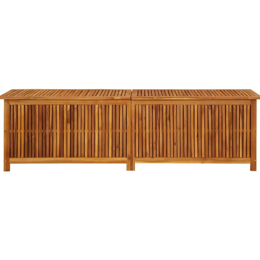 Kussenboxen-vidaXL - Opslagkist - Bruin - Acaciahout - 200 x 50 x 58 cm