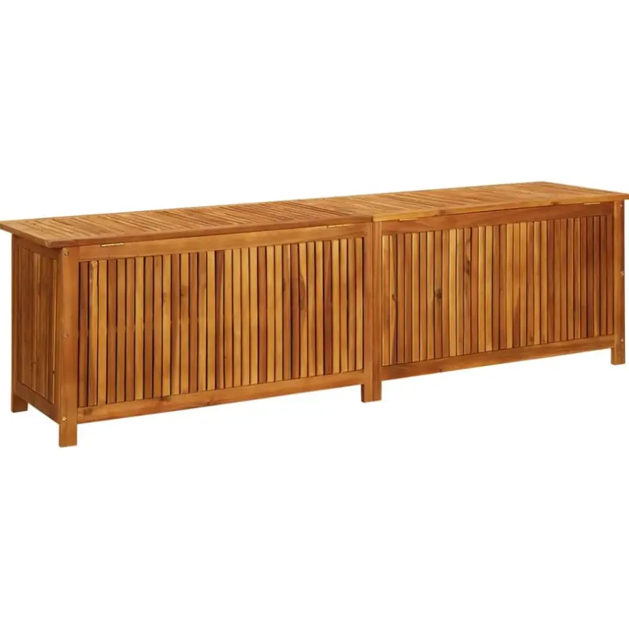 Kussenboxen-vidaXL - Opslagkist - Bruin - Acaciahout - 200 x 50 x 58 cm