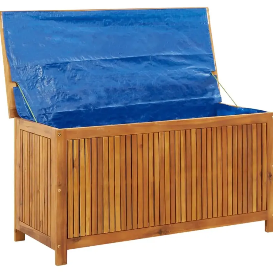 Kussenboxen-vidaXL - Opslagkist - Bruin - Acaciahout - 113 x 50 x 58 cm