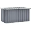 Kussenboxen-vidaXL - Opslagkist - Grijs - Staal - 129 x 67 x 65 cm