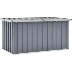 Kussenboxen-vidaXL - Opslagkist - Grijs - Staal - 129 x 67 x 65 cm