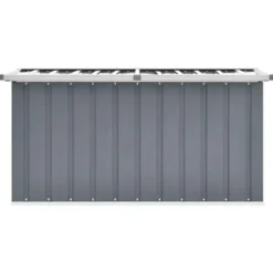 Kussenboxen-vidaXL - Opslagkist - Grijs - Staal - 129 x 67 x 65 cm