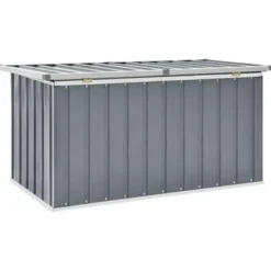 Kussenboxen-vidaXL - Opslagkist - Grijs - Staal - 129 x 67 x 65 cm