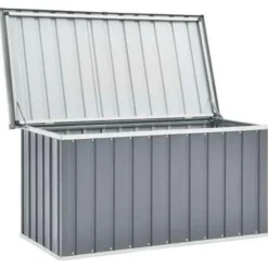 Kussenboxen-vidaXL - Opslagkist - Grijs - Staal - 129 x 67 x 65 cm