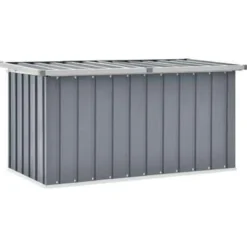 Kussenboxen-vidaXL - Opslagkist - Grijs - Staal - 129 x 67 x 65 cm