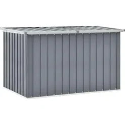 Kussenboxen-vidaXL - Opslagkist - Grijs - Staal - 149 x 99 x 93 cm