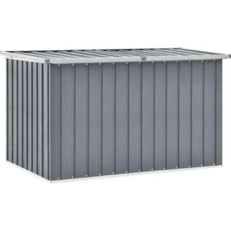 Kussenboxen-vidaXL - Opslagkist - Grijs - Staal - 149 x 99 x 93 cm