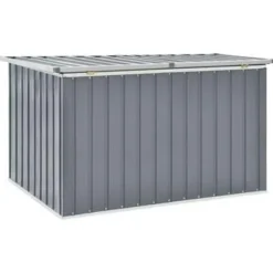 Kussenboxen-vidaXL - Opslagkist - Grijs - Staal - 149 x 99 x 93 cm