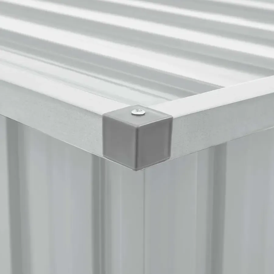 Kussenboxen-vidaXL - Opslagkist - Grijs - Staal - 149 x 99 x 93 cm