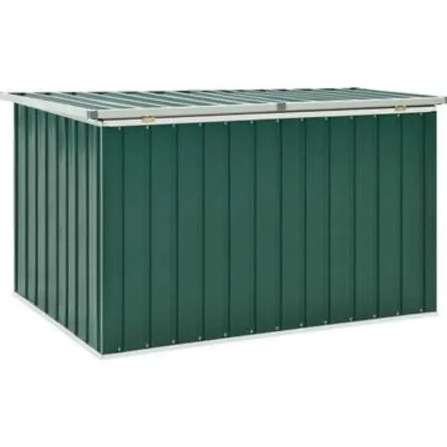 vidaXL - Opslagkist - Groen - Staal - 149 x 99 x 93 cm