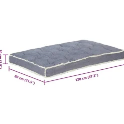 vidaXL - Pallet Bankkussen - Blauw - Katoen