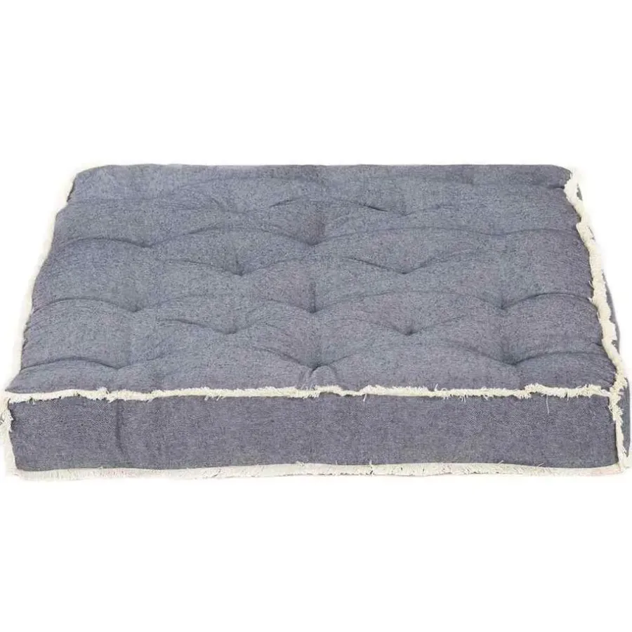 vidaXL - Pallet Bankkussen - Blauw - Katoen