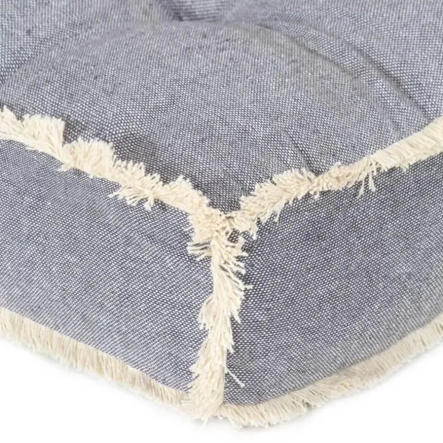 vidaXL - Pallet Bankkussen - Blauw - Katoen