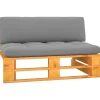 Palletbanken-vidaXL - Pallet Middenbank - Bruin - Grenenhout