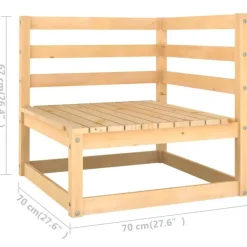 Palletbanken|Tuinbanken-vidaXL - Palletbank - Antraciet - Grenenhout