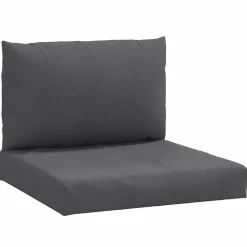 Palletkussens-vidaXL - Palletkussen - Antraciet - Stof