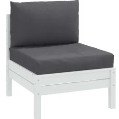 Palletkussens-vidaXL - Palletkussen - Antraciet - Stof