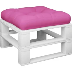Palletkussens-vidaXL - Palletkussen - Roze - Stof - 60 x 60 x 12 cm