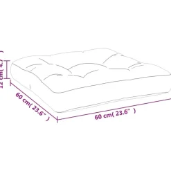 Palletkussens-vidaXL - Palletkussen - Roze - Stof - 60 x 60 x 12 cm