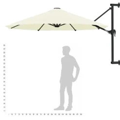 Parasols-vidaXL - Parasol - Beige