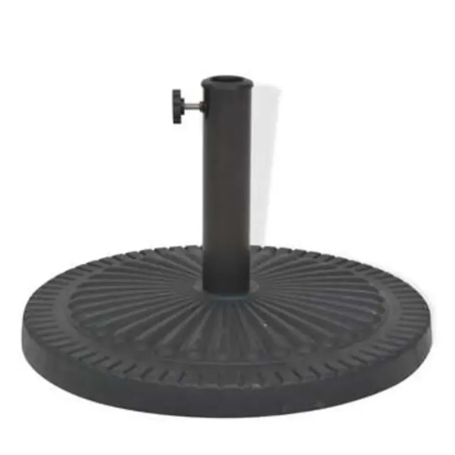vidaXL - Parasolvoet - Zwart - Staal