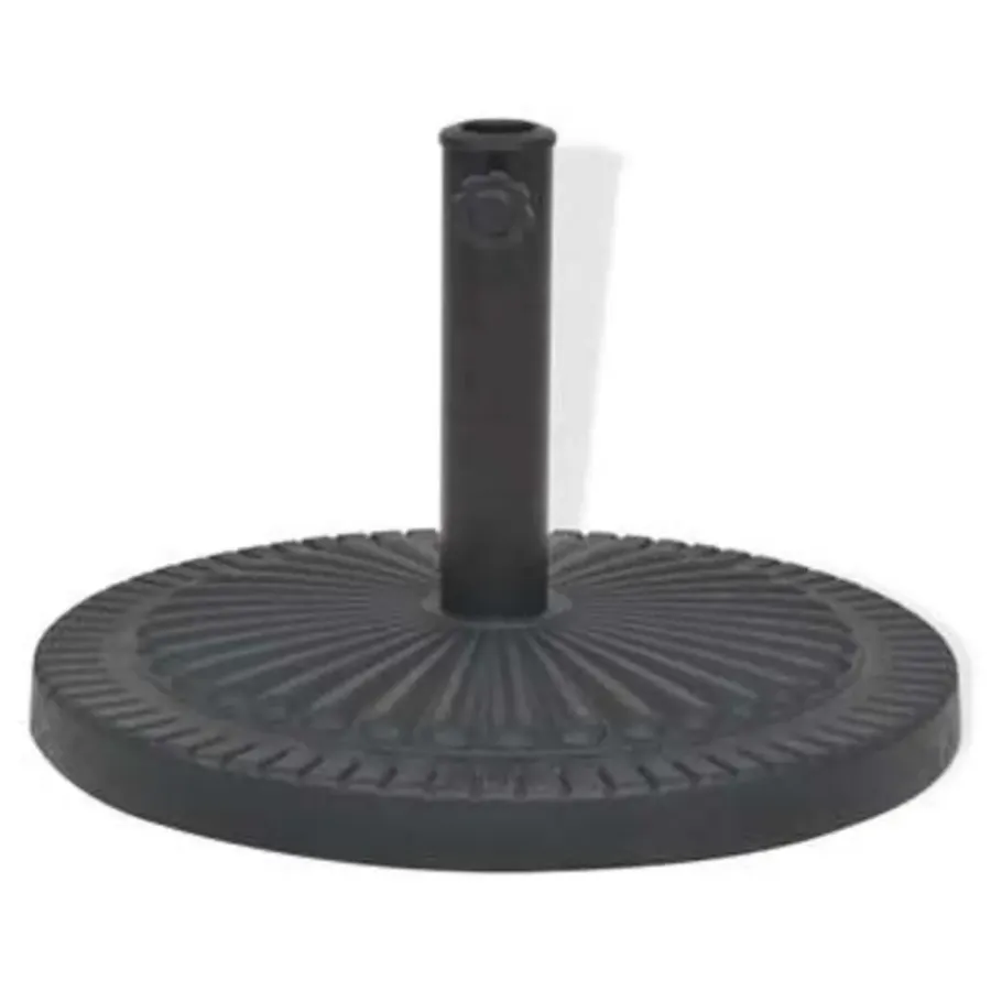 vidaXL - Parasolvoet - Zwart - Staal