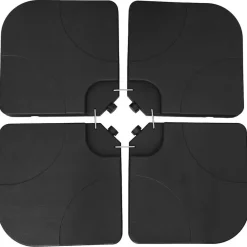 Parasolvoeten-vidaXL - Parasolvoet - Zwart - Kunststof
