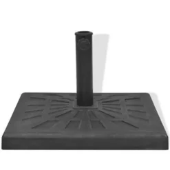 Parasolvoeten-vidaXL - Parasolvoet - Zwart - Staal